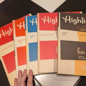 Vintage Highlights Magazines Collection 5 Books